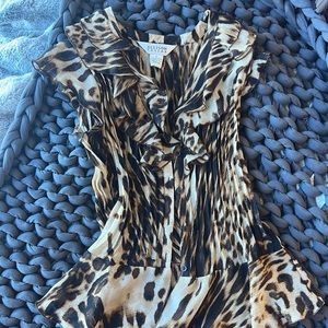 Animal print blouse